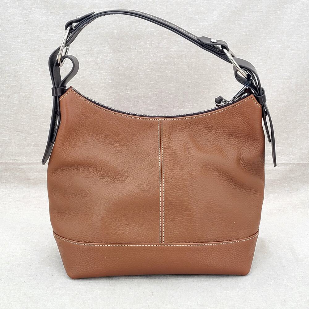 Dooney & Bourke Gracie Pebbled Leather Hobo Shoulder Bag Purse Saddle Tan NWT - Picture 5 of 16